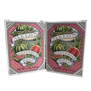 Vintage Victorias Secret Soap Melon Glycerin Bar 4.4 oz Germany HTF 1988 Lot